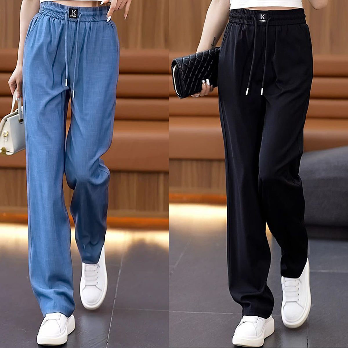 ❤️👖【S-3XL】Нови висококачествени ежедневни панталони с мек драп от 2025 г.