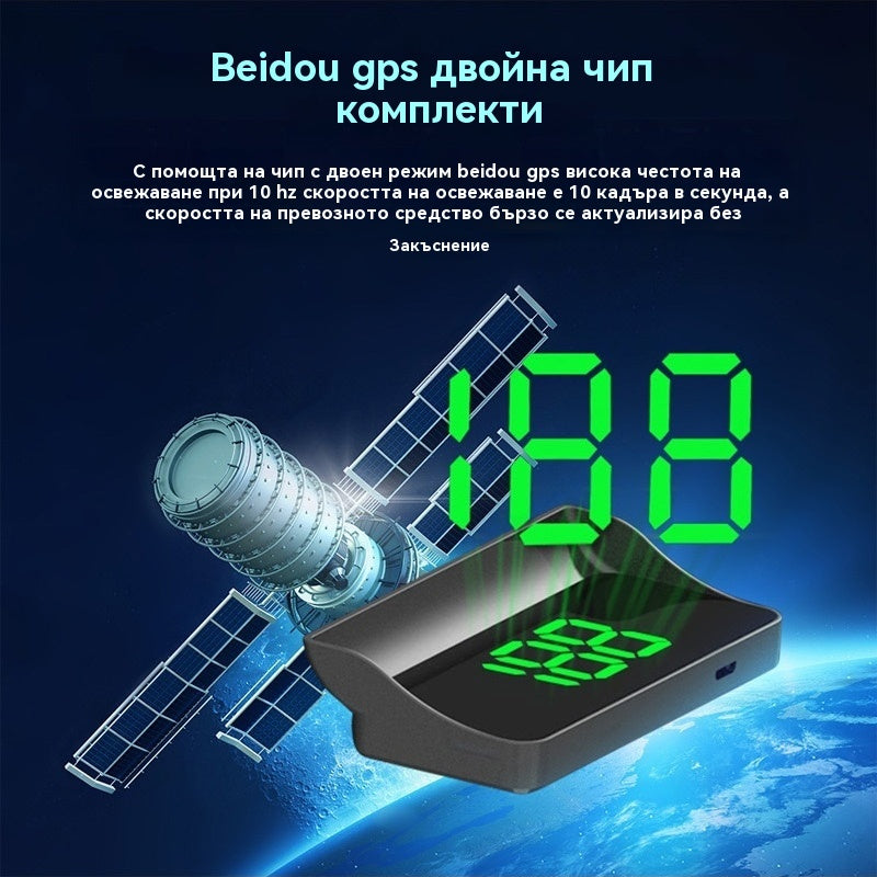 🚗Автомобилен HUD дисплей|HD GPS проекция|Скорост в реално време и по-безопасно шофиране