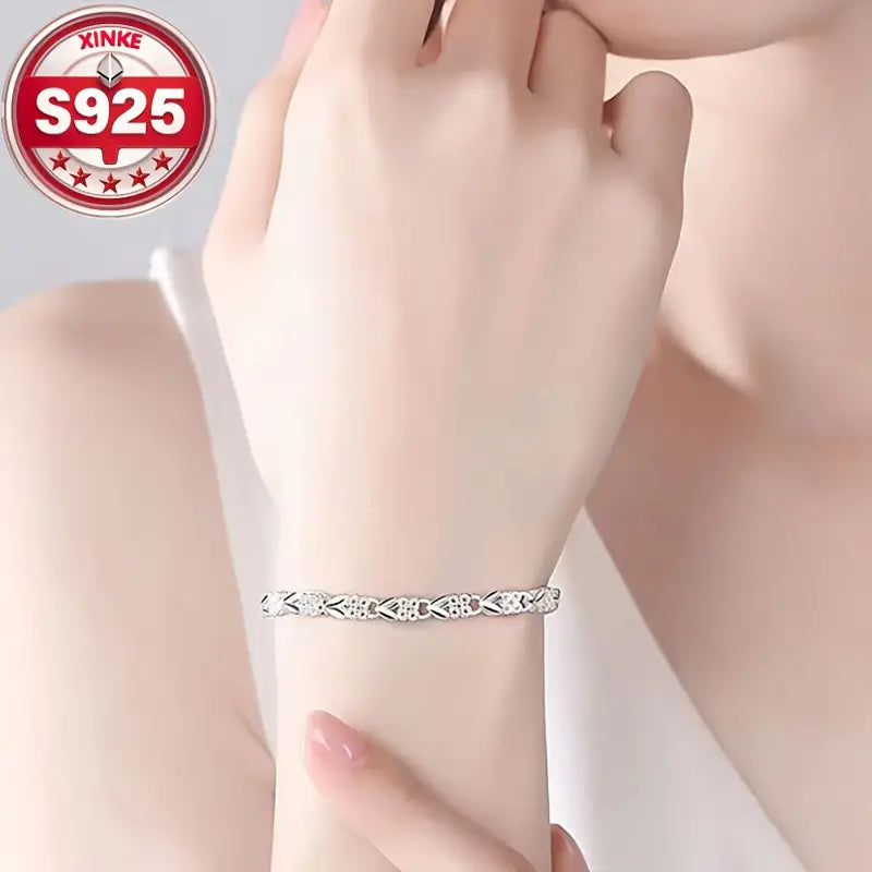 ✨💖Нова и модерна гривна от сребро 925 за жени🍀