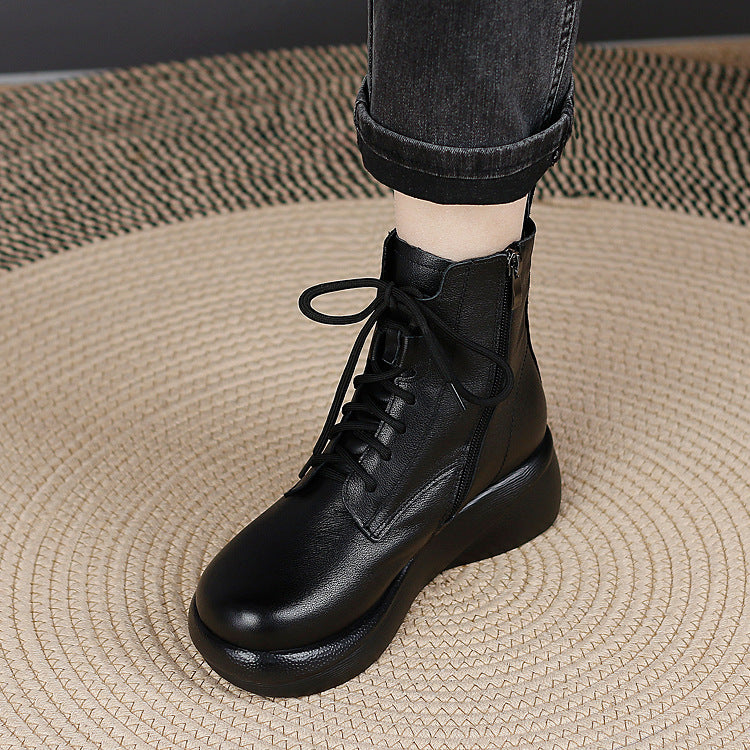 【30%OFF - Отстъпка】【35-40】Водоустойчиви и издръжливи ботуши от чиста кожа