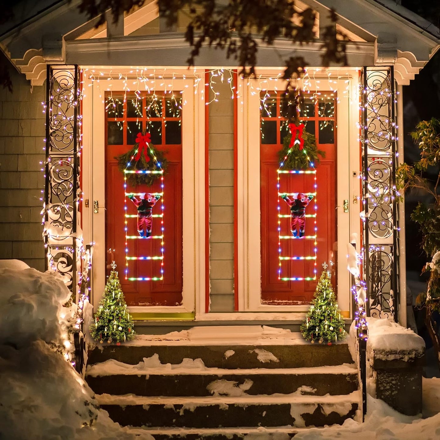 ✨🎅LED коледни декоративни светлини - захранвани от слънчева и USB енергия