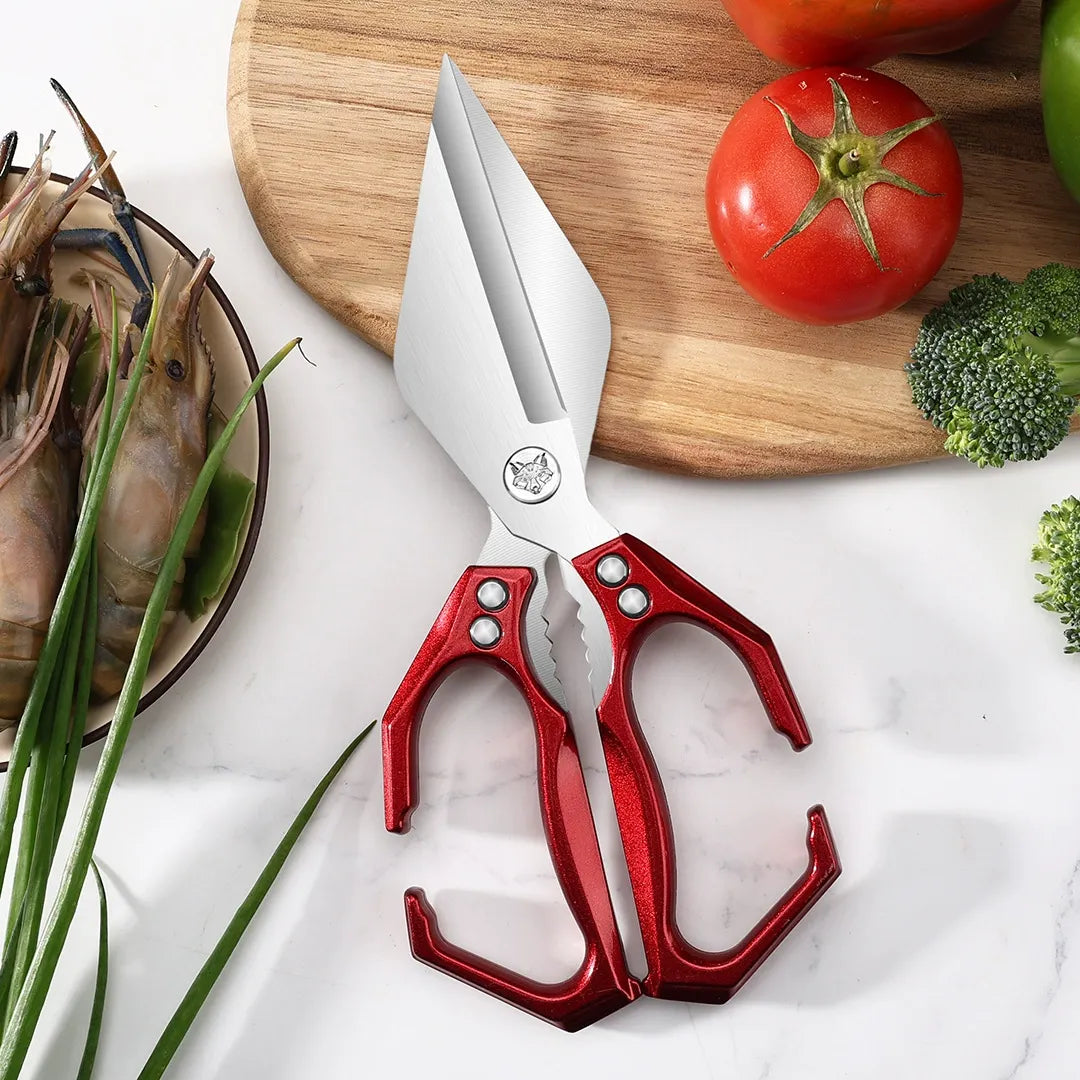 🔥🍗✂️Многофункционални кухненски ножици за тежки условия на работа💯Рязане на месо и кости