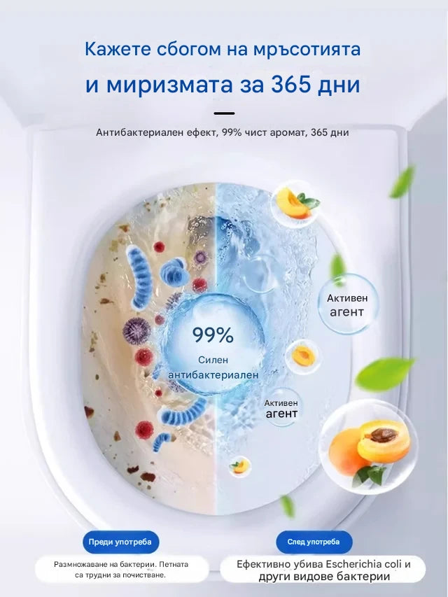 🔥🔥【48 броя】 Мощна пяна за почистване на тоалетни чинии