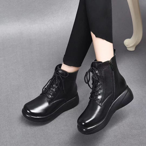 【30%OFF - Отстъпка】【35-40】Водоустойчиви и издръжливи ботуши от чиста кожа