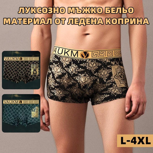 💥Купете 2, вземете 1 безплатно🔥Луксозно магнитно бельо за мъже, изработено от ледена коприна, 10A антибактериално + масажни гранули