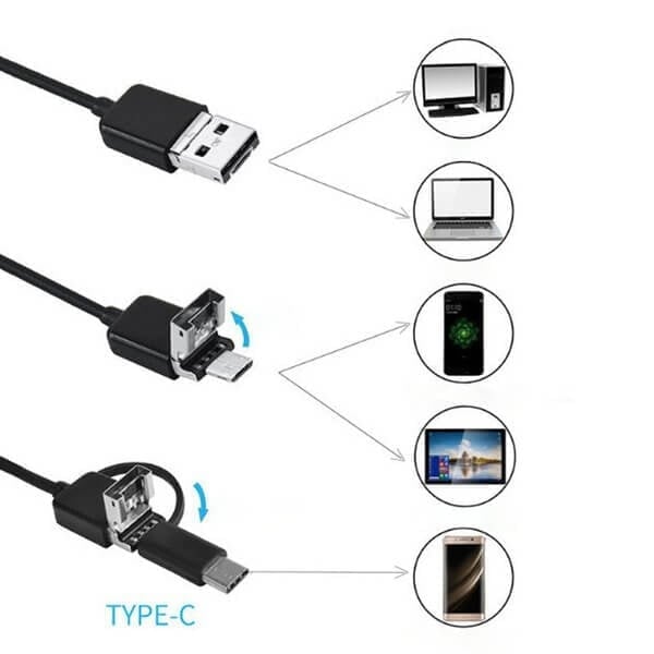 【🔥USB/Type-C/Android】7 мм ендоскопска камера