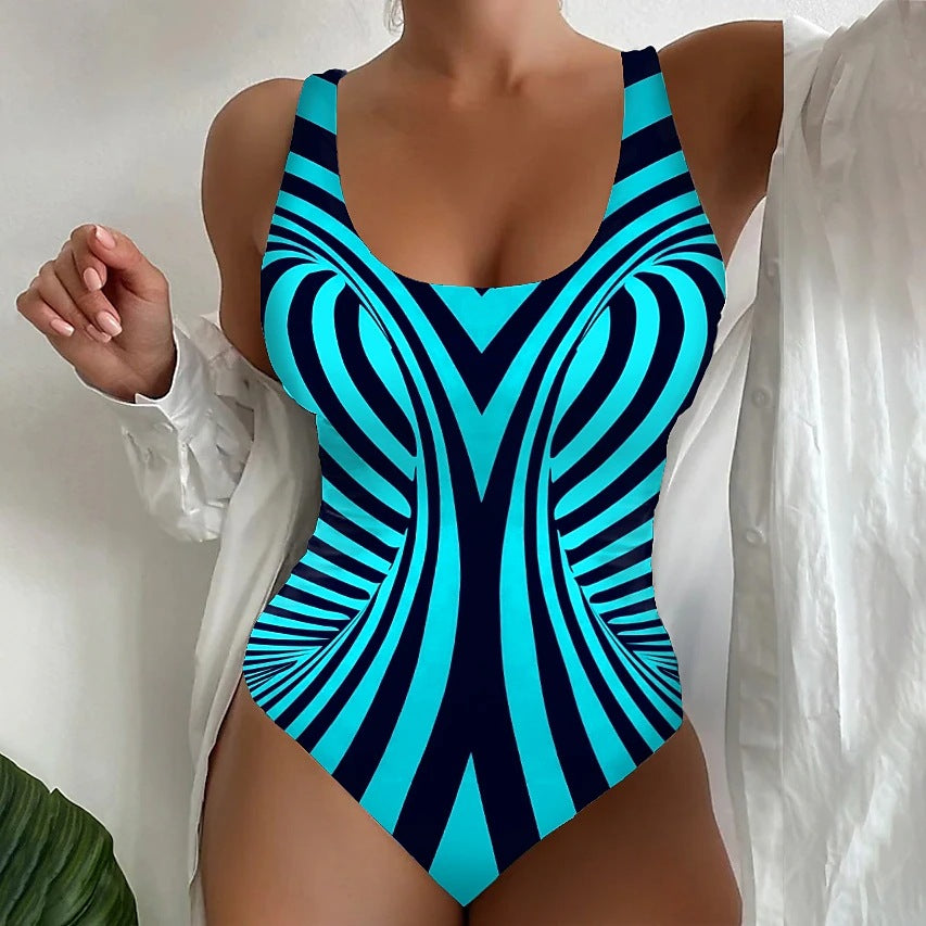 🔥👙【S~8XL】Модерен бързосъхнещ бански от една част, незаменим за плажа и морето през лятото 2025