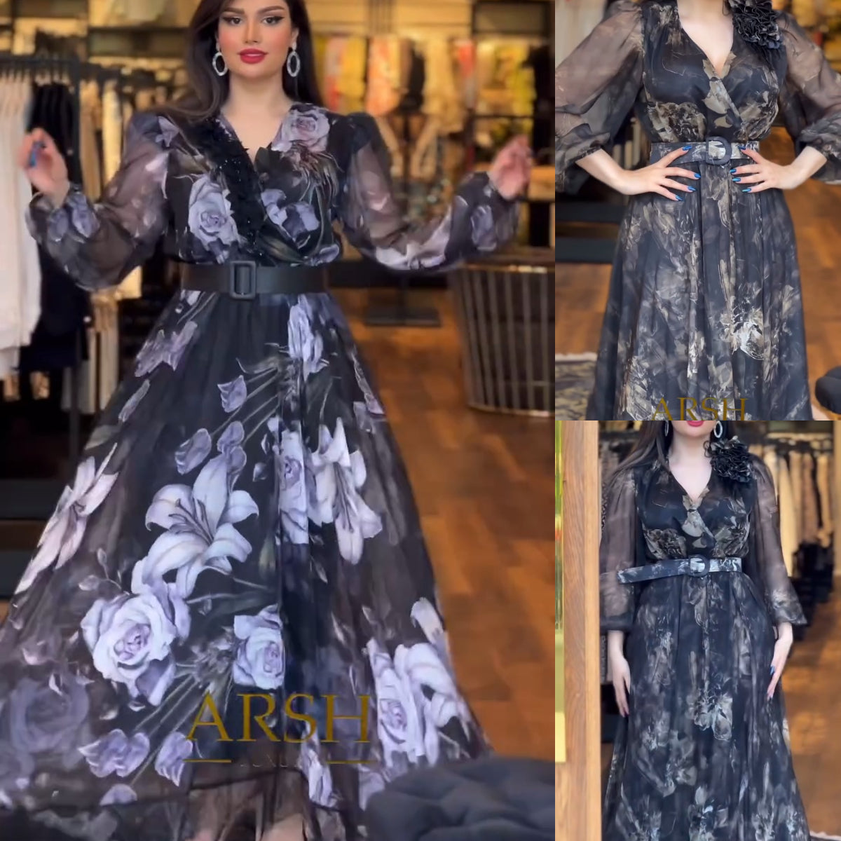 💕【S-5XL】Рокля с висока талия и щампа 2025
