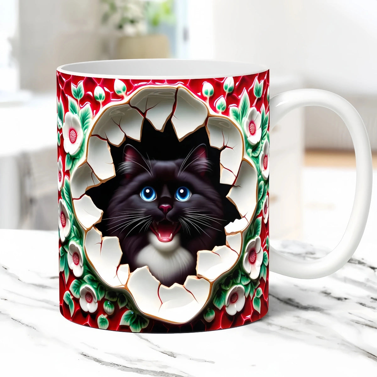 🎁Креативна чаша за кафе „Котка“, идеалният подарък