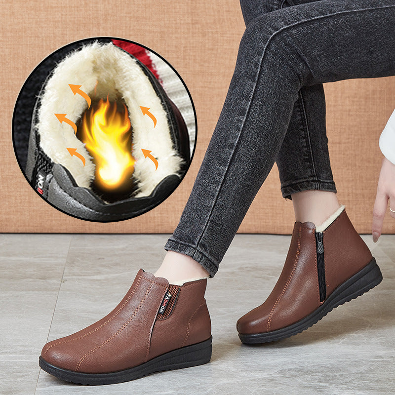 【35-41】🥾Модерни и топли зимни кожени ботуши с мека подметка