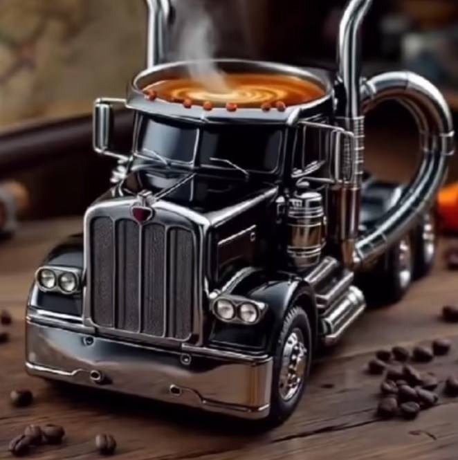 🚛Ръчно изработени чаши за кафе за камиони