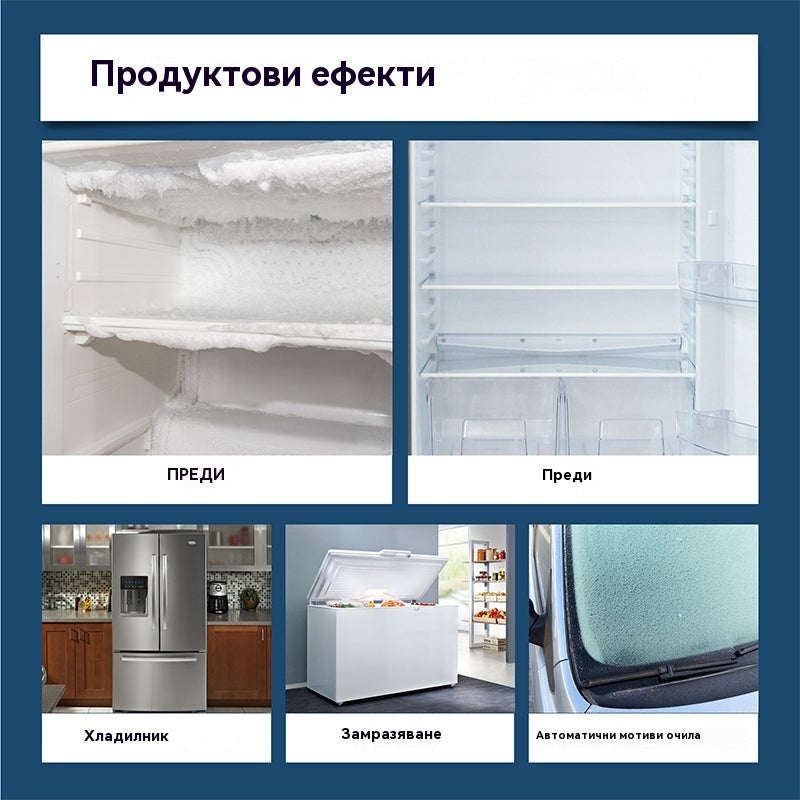 🔥✨【Купете 1, вземете 1 безплатно】❄️Ефикасен и удобен агент за размразяване на хладилник