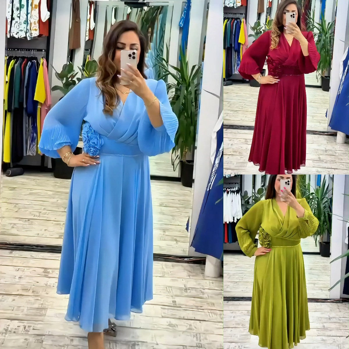 🌈👗【Гореща разпродажба】【S-5XL】Нова модна елегантна рокля, моден дизайн, елегантна и семпла