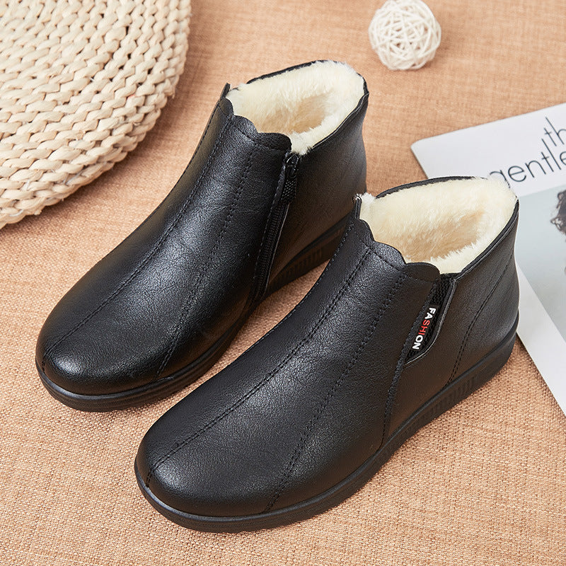 【35-41】🥾Модерни и топли зимни кожени ботуши с мека подметка