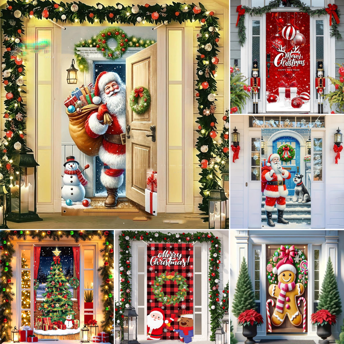 【Купете 1, вземете 1 безплатно】🎄Ранна коледна разпродажба: 50% отстъпка 🎅Коледни украси за врати🎅