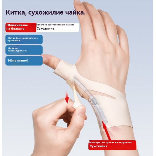🔥【Купи 1, вземи 1】Ултратънка ортеза за палец, протектор за китка с обвивка за сухожилие, протектор за навяхване на ставата, протектор за китка