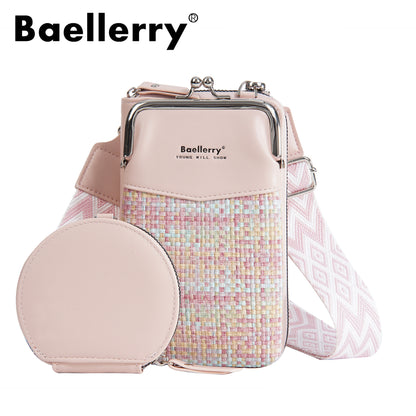 🎁【Купете 1, вземете 1 безплатно】👛Нова чанта за телефон, портфейл и чанта за през рамо от Baellerry в контрастен цвят
