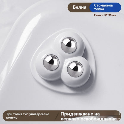 🔥Купете5, вземете 5 безплатно🔥🌟360° въртяща се ролка с товароносимост, универсална ролка за дома✅