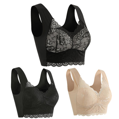 👙💖【40kg-110kg】Нов дамски удобен и дишащ сутиен (3 броя)>Подходящ за жени над 40 години (препоръчва се от лекар)