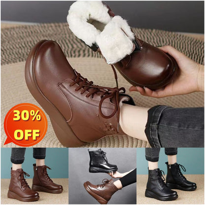 【30%OFF - Отстъпка】【35-40】Водоустойчиви и издръжливи ботуши от чиста кожа