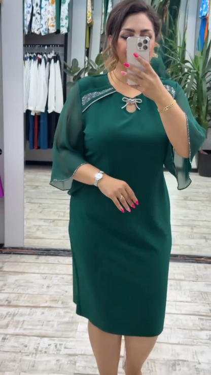 🔥【Оферта за ограничено време】💋【S-5XL】👗 Нова модна рокля, класически дизайн, елегантна и семпла