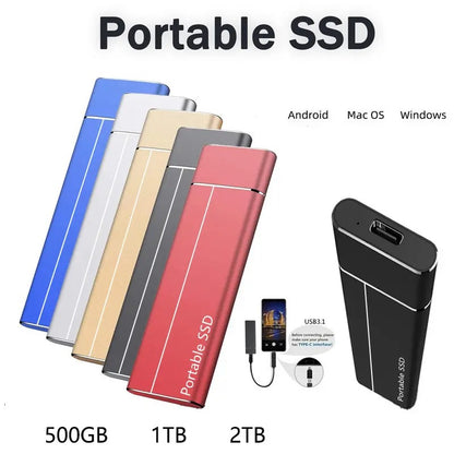 【30% OFF】Мобилен SSD твърд диск ---16T(64GB разширение)