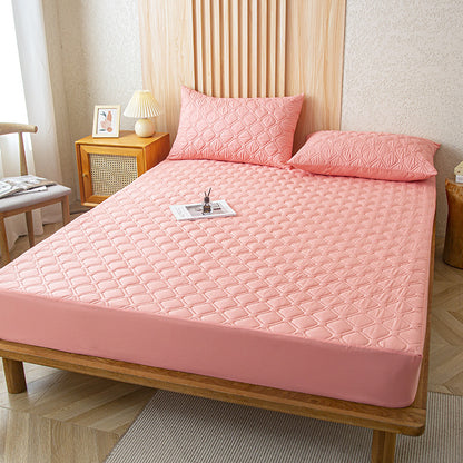 🛏【180*200】Водоустойчив калъф за легло с поларена подплата и памучни щипки, калъф за матрак за спалня.