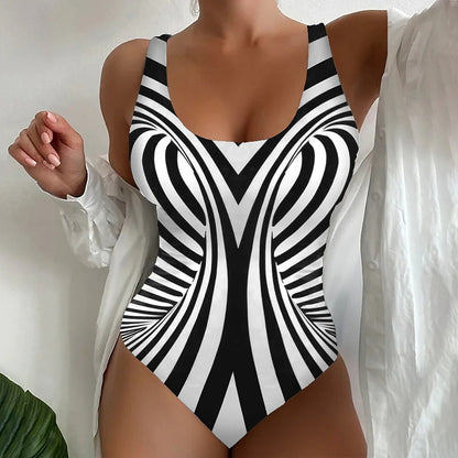 🔥👙【S~8XL】Модерен бързосъхнещ бански от една част, незаменим за плажа и морето през лятото 2025