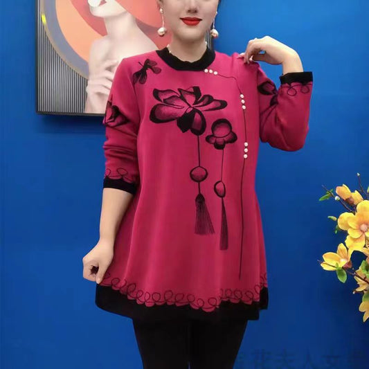🍁🍂【M-5XL】2025 Nowe, modne, jesienno-zimowe bluzki z dzianiny