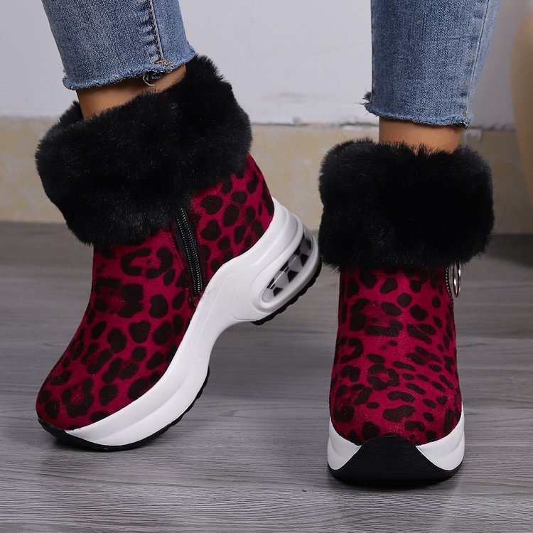 👢【35-43】💕Нови зимни дамски плюшени памучни обувки с дебела подметка