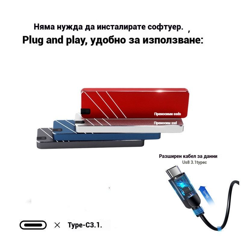 🔥【8TB Преносим SSD】Бърз, стабилен, голям капацитет, безплатна доставка, наложен платеж