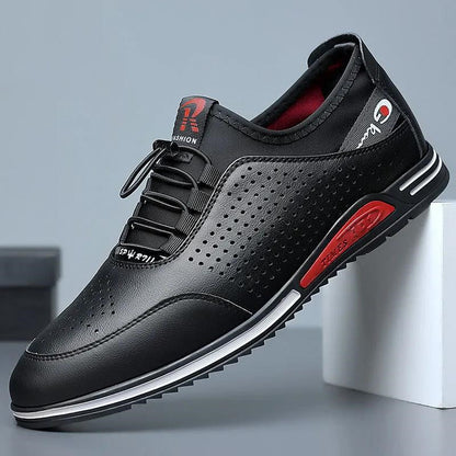 【39-44】 Letnie, oddychające buty męskie z prawdziwej skóry