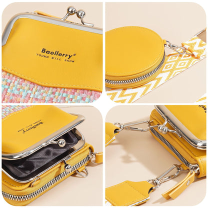 🎁【Купете 1, вземете 1 безплатно】👛Нова чанта за телефон, портфейл и чанта за през рамо от Baellerry в контрастен цвят