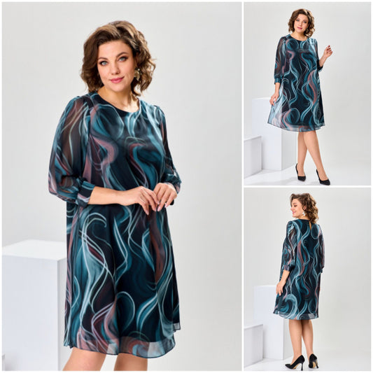 🍁【S~5XL】💖Висококачествена елегантна рокля