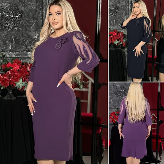 🔥【Оферта за ограничено време】💋【S-5XL】👗 Нова модна рокля, класически дизайн, елегантна и семпла