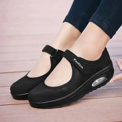【30% OFF】Плътен цвят Mesh единична обувка