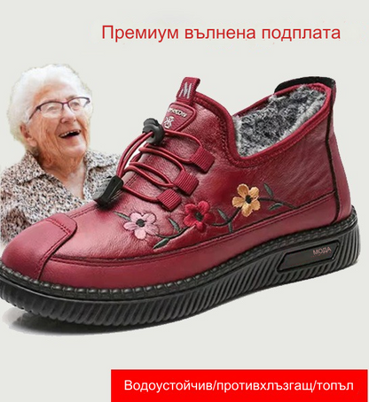 🥰🔥【35-41】Зимни нови топли плоски обувки от удебелено кадифе от удебелено кадифе