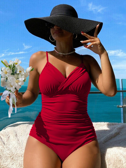 🩱👙【Гореща разпродажба】【S-2XL】Удобен бански от две части с щампа и панделки