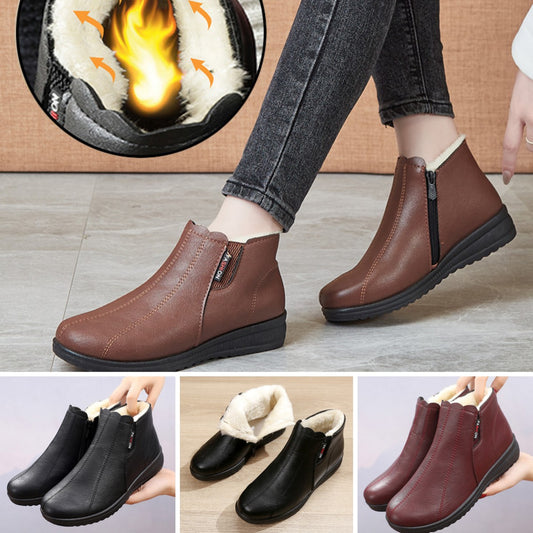 【35-41】🥾Модерни и топли зимни кожени ботуши с мека подметка