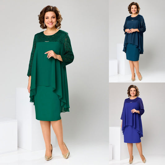 🍑😍【S-5XL】Очарователна рокля с големи размери