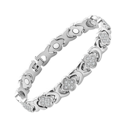 Магнитна гривна Clover Diamond - Открийте тайната си за облекчаване на стреса, магнитно подобряване на благосъстоянието
