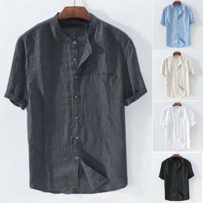 废🔥【Купете 1, вземете 1 безплатно】[S-5XL] Мъжки летни ризи и тениски от памук и лен