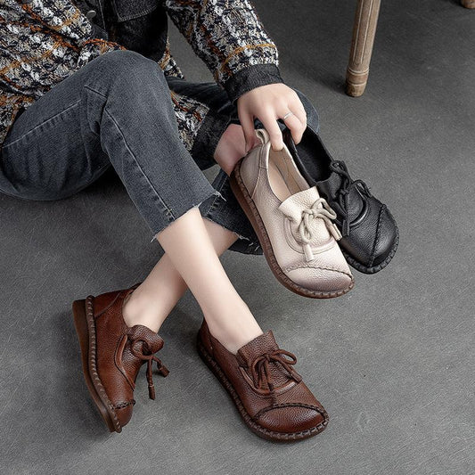 【35-40】Wysokiej jakości ręcznie robione buty z miękkiej skóry