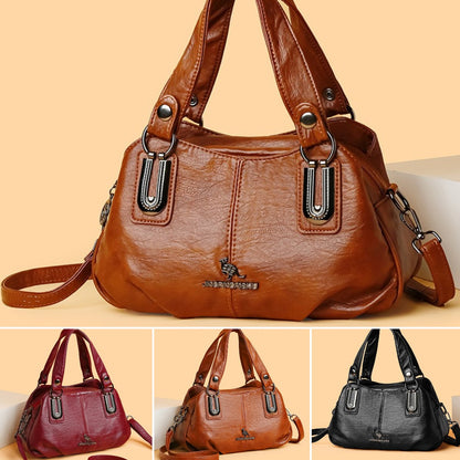 ✨️【Гореща разпродажба】👜👜Нов модел, ретро и просторна многослойна чанта за през рамо, модерна и многофункционална