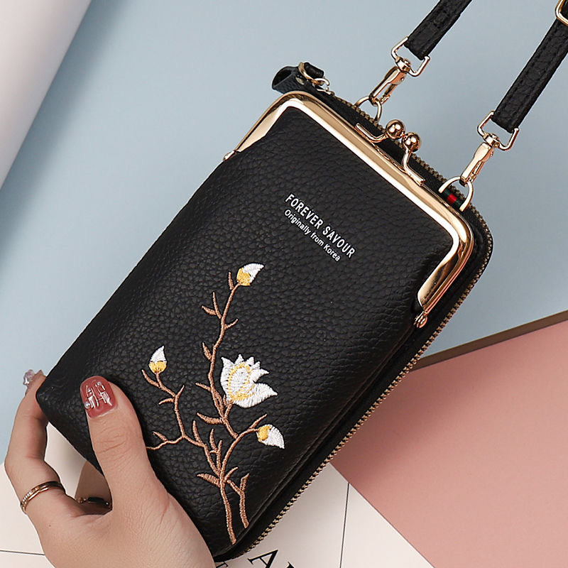 🔥【50% отстъпка】👜Бродирана чанта през рамо със стилен дизайн и дълга презрамка 2025