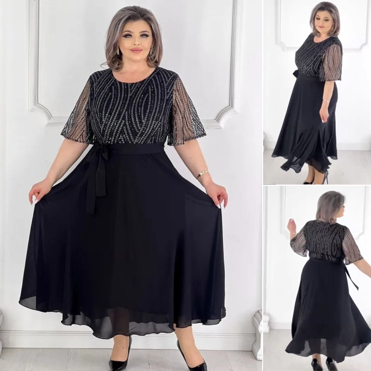 【Купете 1, вземете 1 безплатно】👗💥【S-5XL】Нова модна рокля, класически дизайн, елегантна и семпла