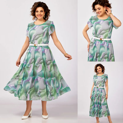 🔥🥰【Cumpără 1 Primești 1 Gratuit】【S-5XL】Rochie nouă și elegantă din șifon de înaltă calitate