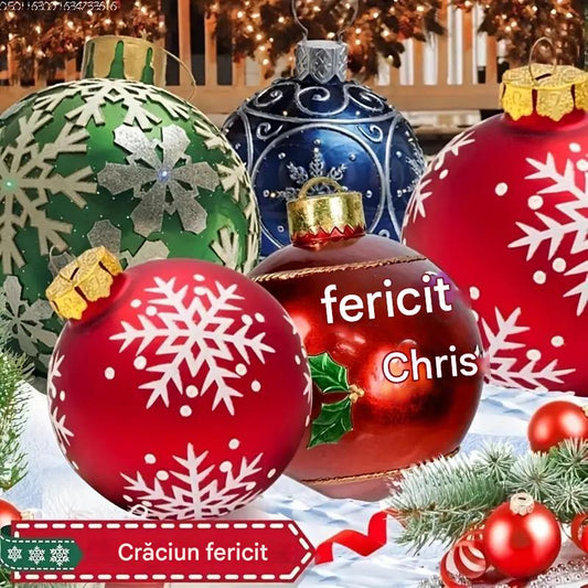 🎅🎄Коледна надуваема PVC топка на открито🎅