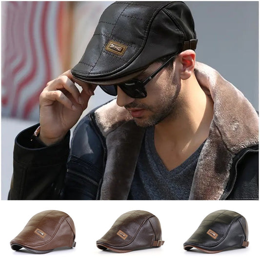 🧢【Kup jeden, drugi dostaniesz gratis】🔥Męski beret skórzany w stylu vintage