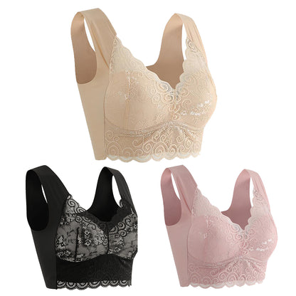 👙💖【40kg-110kg】Нов дамски удобен и дишащ сутиен (3 броя)>Подходящ за жени над 40 години (препоръчва се от лекар)